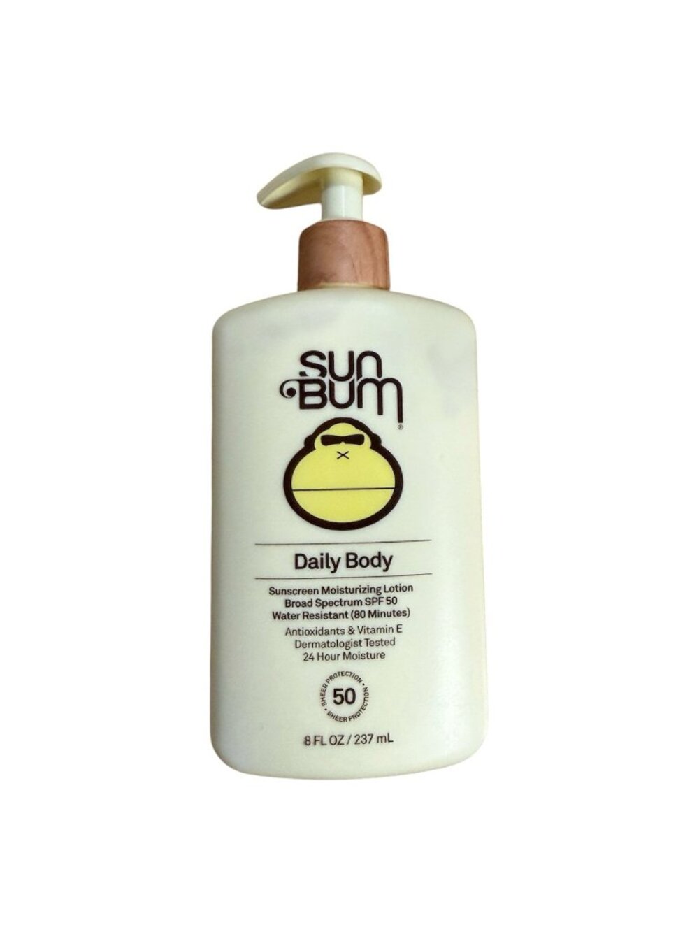 Sun Bum Daily Body SPF 50 Moisturizing Lotion 8 Oz